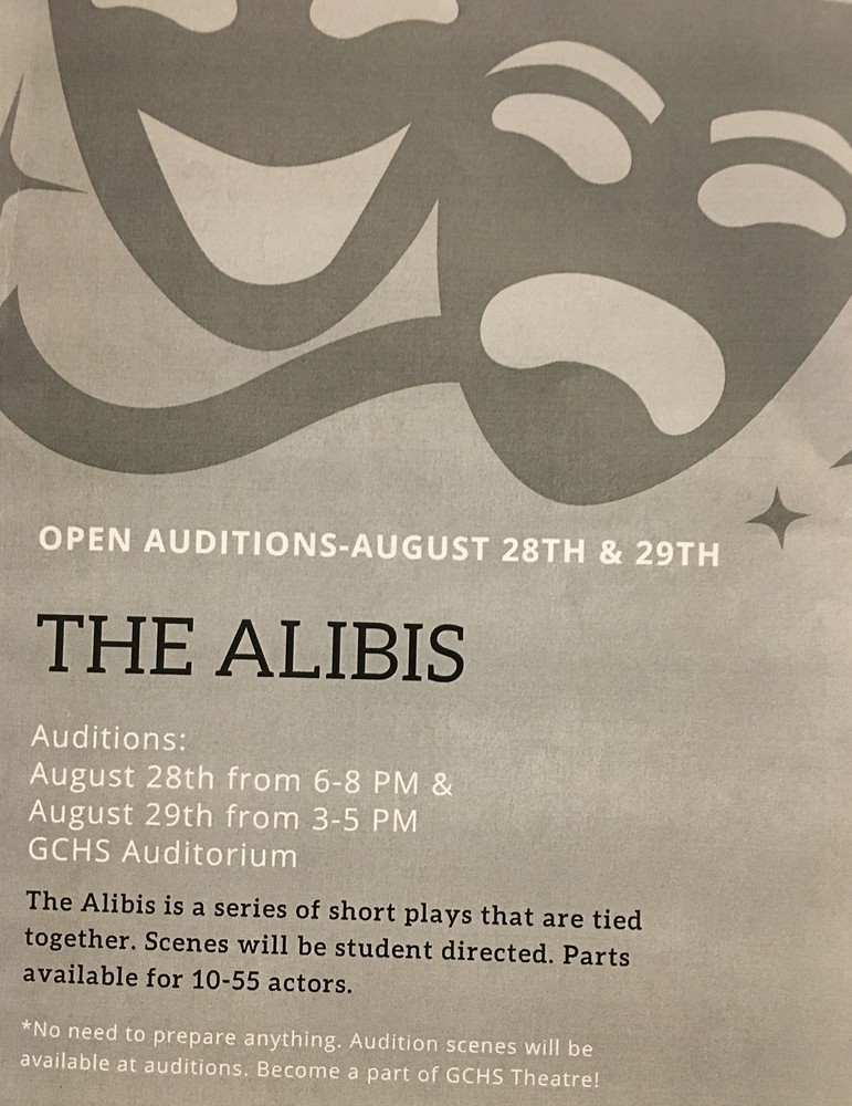 GCHS Auditions For “The Alibis” 