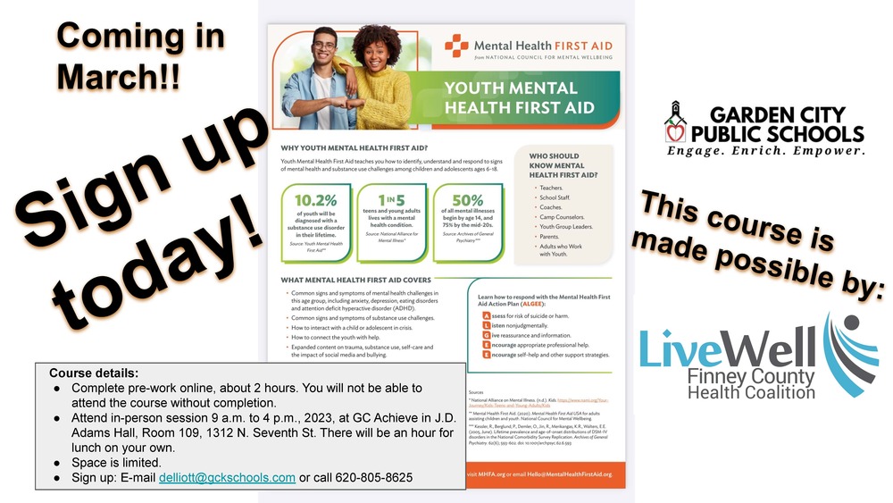 Youth Mental Health First Aid Class