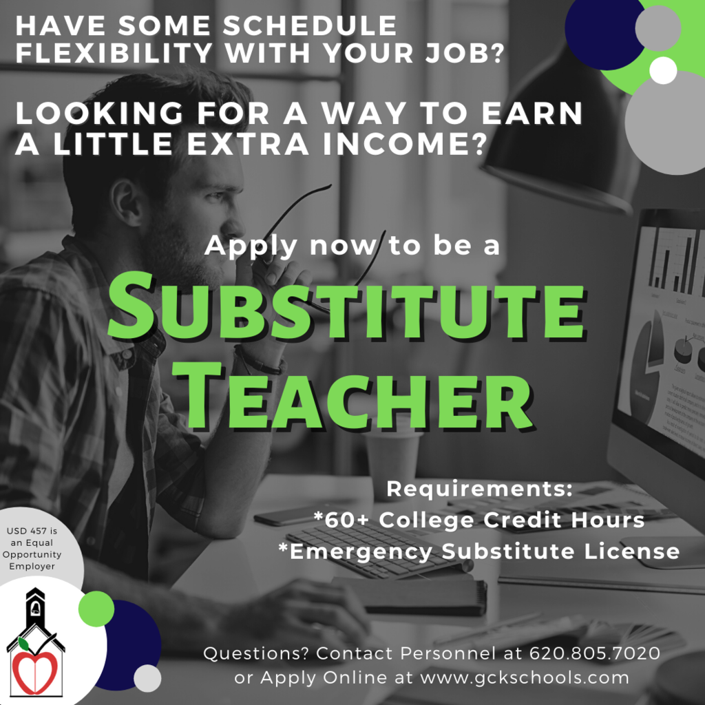 Apply now to be a Substitute Teacher